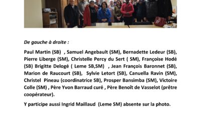 Membres des Equipes                            d’Animation Paroissiale Ste Marie, St Benoît
